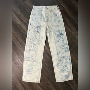 RE/DONE 70s Ultra High Rise workwear Stove Pipe size 30 “Sun Bleached”